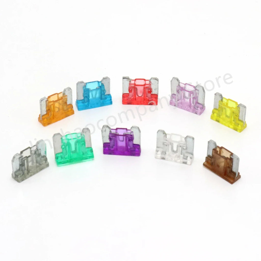 100/50pcs Car Truck Micro Blade Fuses 2A 3A 5A 7.5A 10A 15A 20A 25A 30A 35A AMP Plastic Box Assortment with Clip