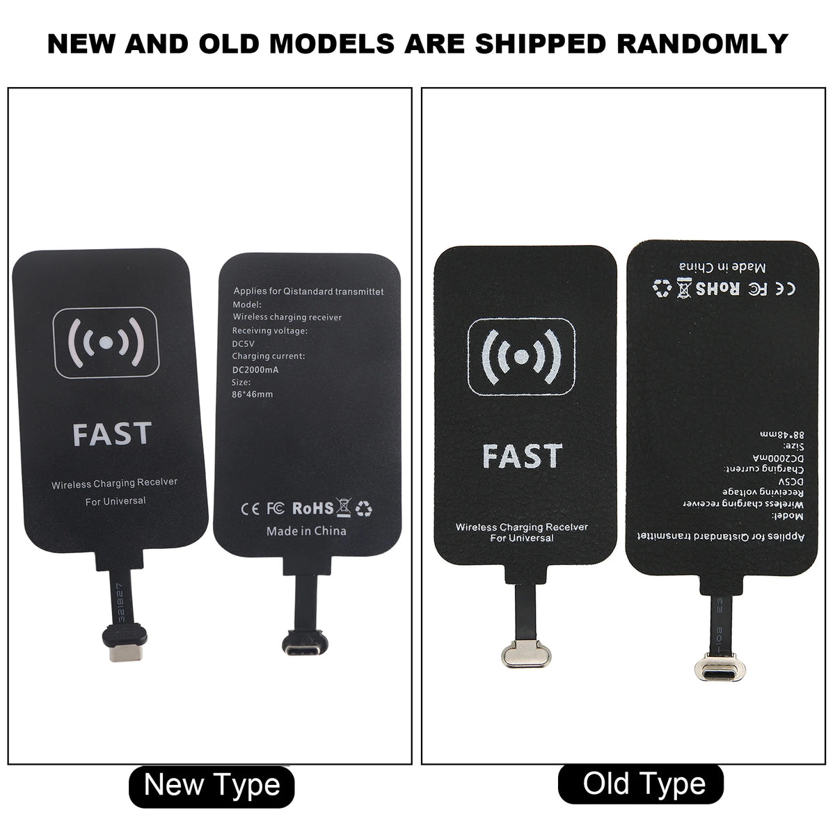 Wireless Charging Receiver 10W Wireless Charging Receiver Type C Interface Wireless Charger Receiver Chip for Mobile Phones