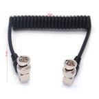 Right Angle BNC To Right Angle BNC Spring Cable SDI 12G Video Cable 75 Ω Coaxial Cable Camera Video Transmission Line