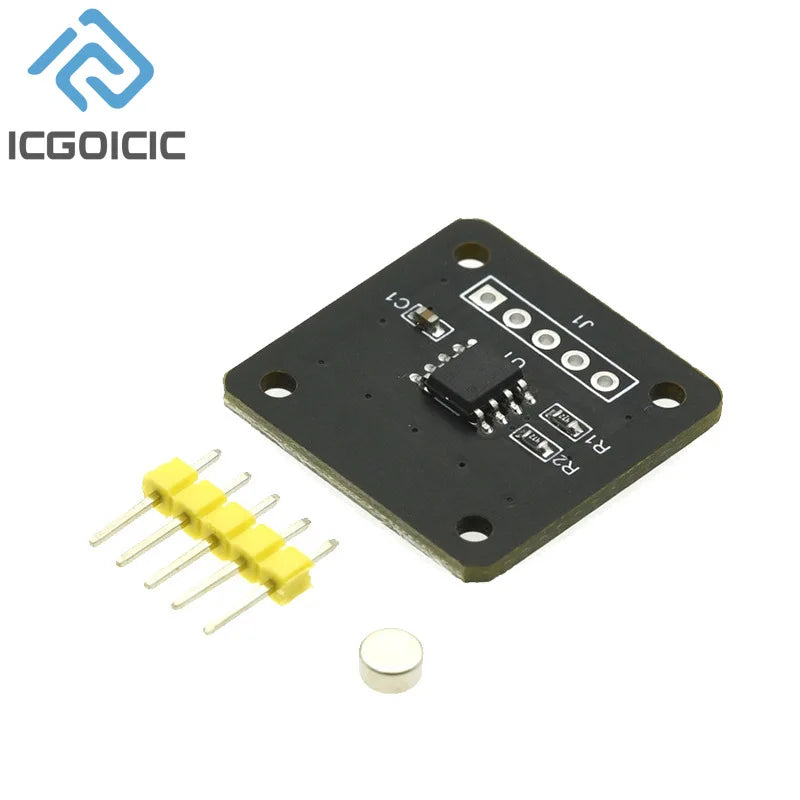 MT6701 Magnetic Encoder Magnetic Induction Angle Measurement Sensor Module 14bit High Precision Replacement AS5600