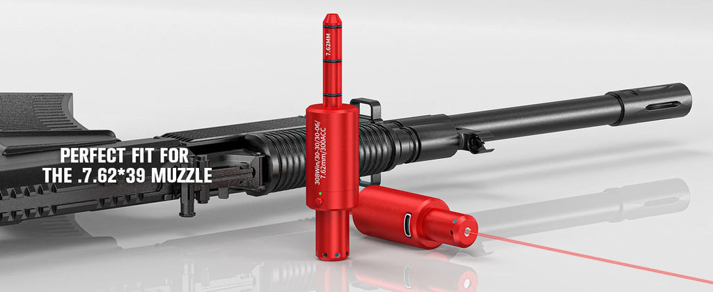 Tactical Dual-purpose Magnetic Suction 22LR 9mm 7.62x39 12GA Laser Training Bullet Red Dot Bore Sight Laser Dry Fire Snap Caps