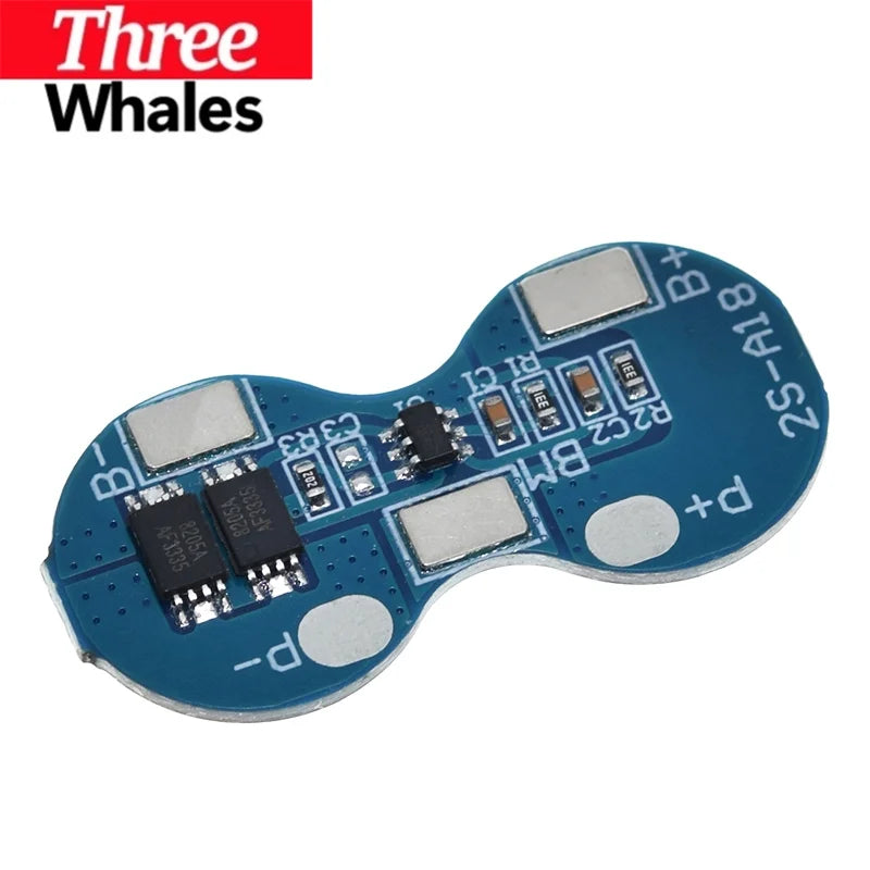 1/5pcs 2S 7.4V Li-ion 18650 Lithium Battery Charger Protection Board  Overcurrent Overcharge Overdischarge Protection 4A 2S BMS