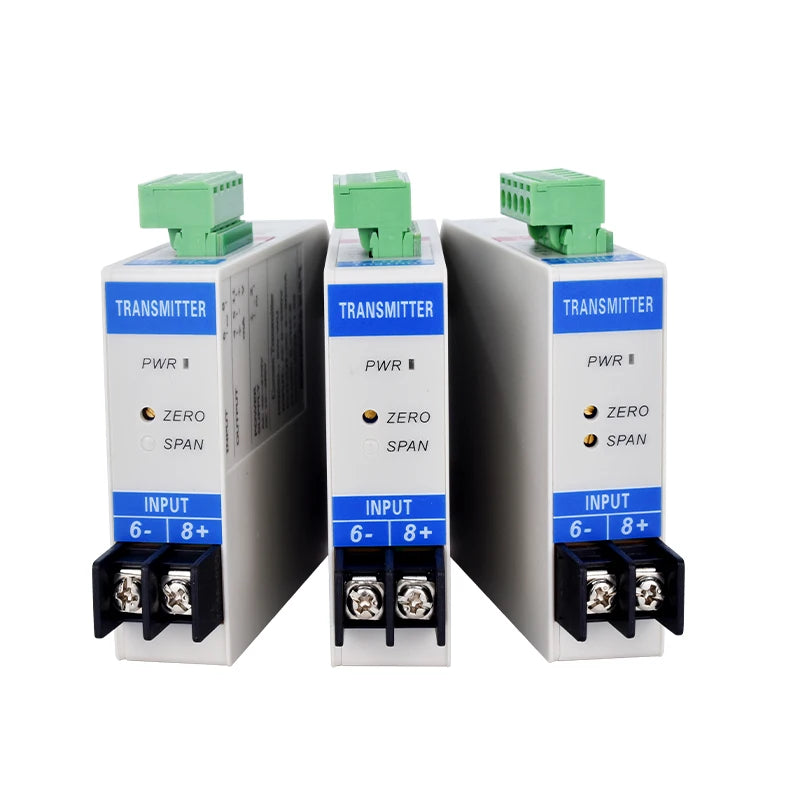AC DC Current Transmitter Sensor AC 0-5A Input 4-20mA 0-10V Output DC 24V 220V Power Supply  Voltage Transducer
