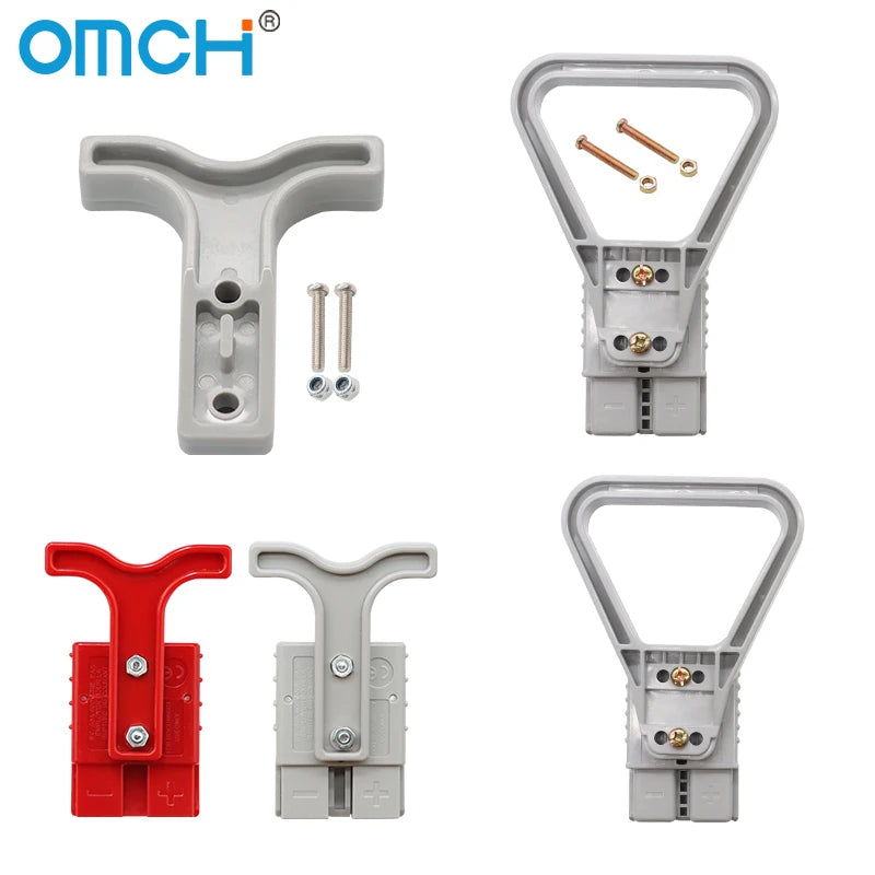 OMCH 50A 120A 175A 350A Double Pole with Copper Contact Power Connectors Accessories Handle Soft Rubber Dust Cover
