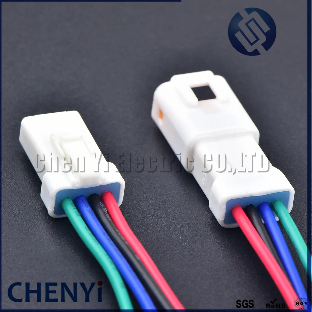 2 3 4 6 8 Pin JWPF-VSLE-S JWPF-VSLE-D Auto Waterproof Electronic Connector Wire Harness Butt Plug JST-02T 02R Black or white