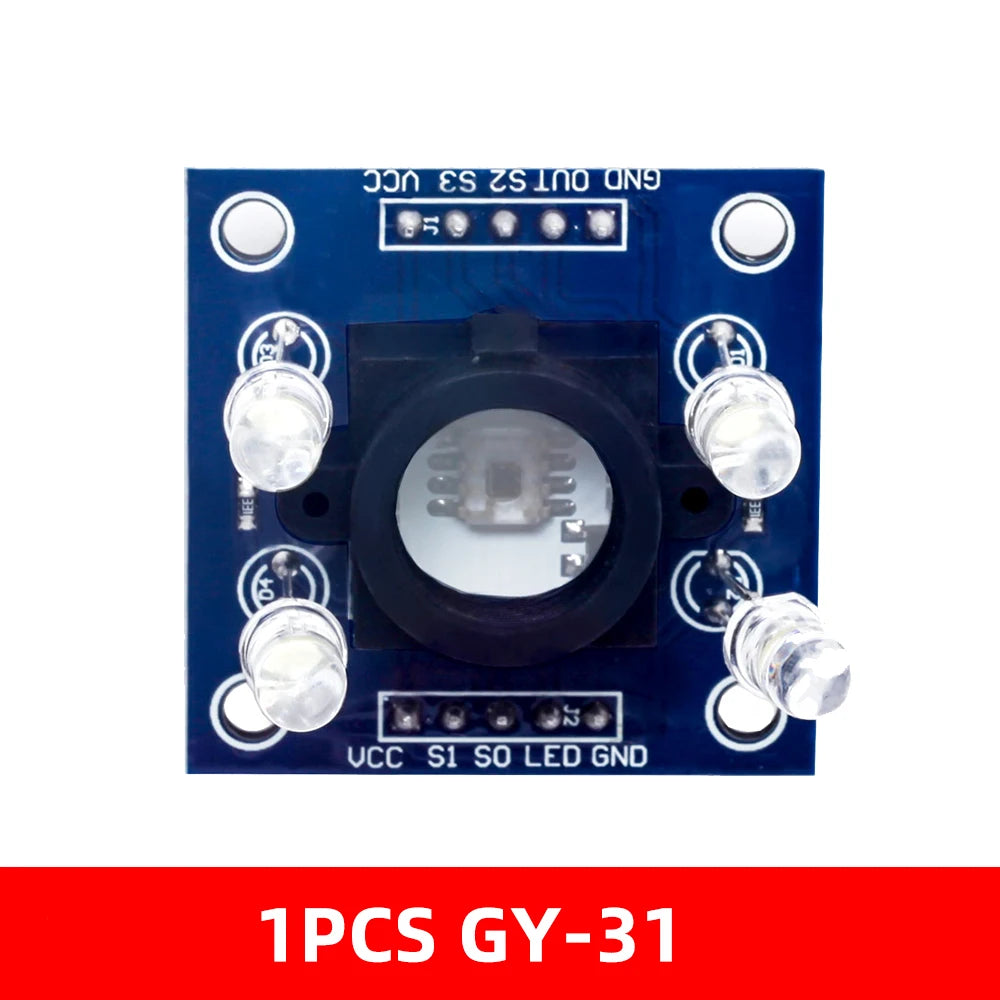 1~5PCS EGBO Color sensor GY-31  TCS230 TCS3200 Color Recognition Sensor Detector Module DC 3-5V Input