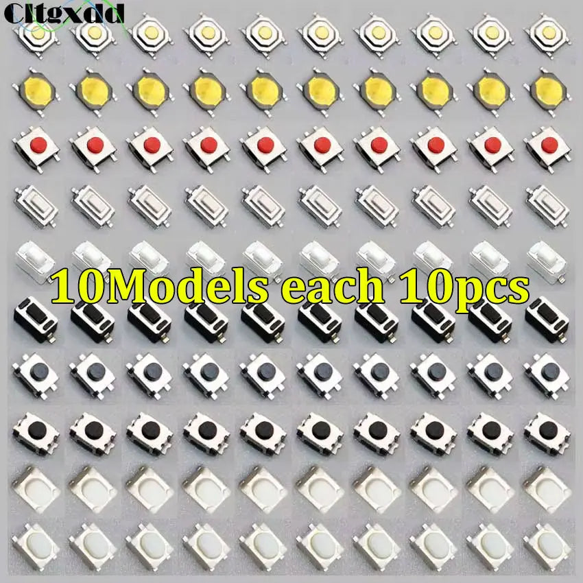 100pcs Car Remote Control Key Touch Switches Tactile Push Button Switches For Hyundai Nissan Honda VW Toyota Kia Peugeot