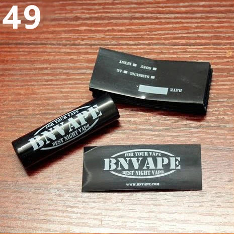 100pcs/lot 18650 Lithium Battery Heat Shrinkable Film PVC Heat Shrinkable Skin Battery Packaging Skin Insulation Sleeve