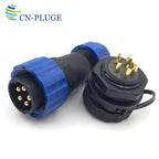 SD20 Series 2 3 4 5 6 7 9 10 12 14 Pin Waterproof IP68 Outdoor Industrial 20mm Nut Panel Mount Connector