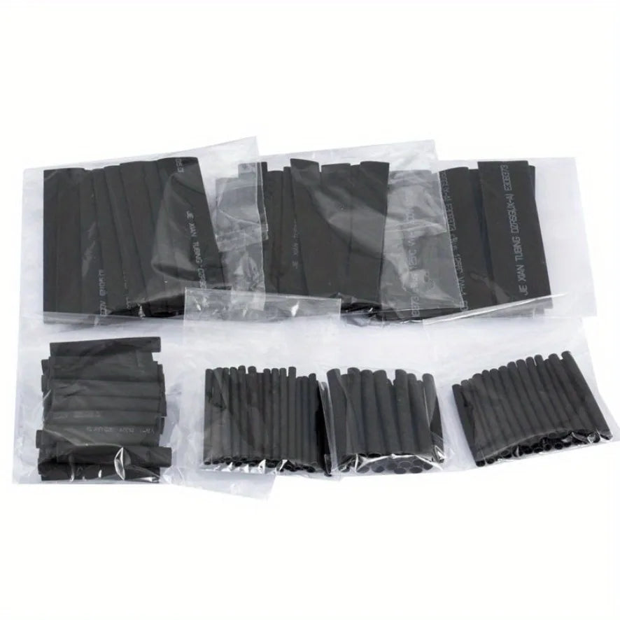 127-750pcs Multi size heat shrink tubing kit - universal, 2:1 shrink, high temperature resistant, insulated tubing with box