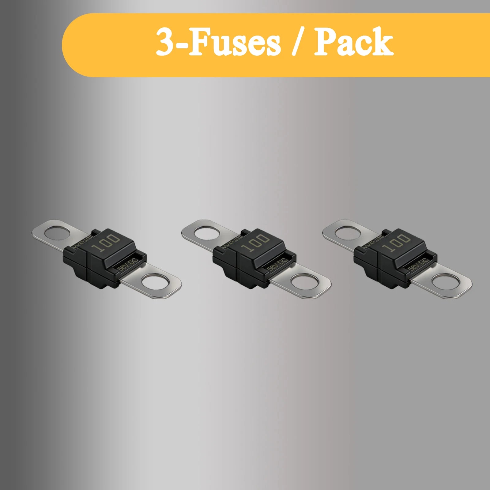 MIDI Fuse 30A-200A ANS Bolt-Down Fuse 58V Time-Delay High Current Automotive Fuses for Car Marine RV M5 Stud Bolt-On Fuse Holder