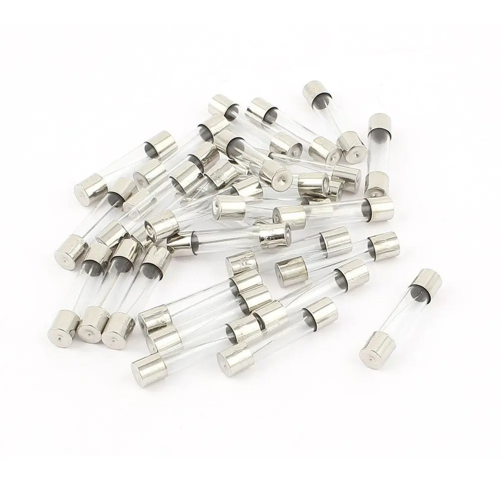100pcs Fast-Blow Glass Tube Fuse Assorted Kit, 5x20mm 250V 10 Values Fuses 0.5A, 1A, 2A, 3A, 5A, 6A, 8A, 10A, 15A, 20A