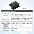 Ethernet Serial Sever RS485 to RJ45 Rail Industrial Standard AC/DC/POE Data Transmission Transceiver CDEBYTE NA111 Series