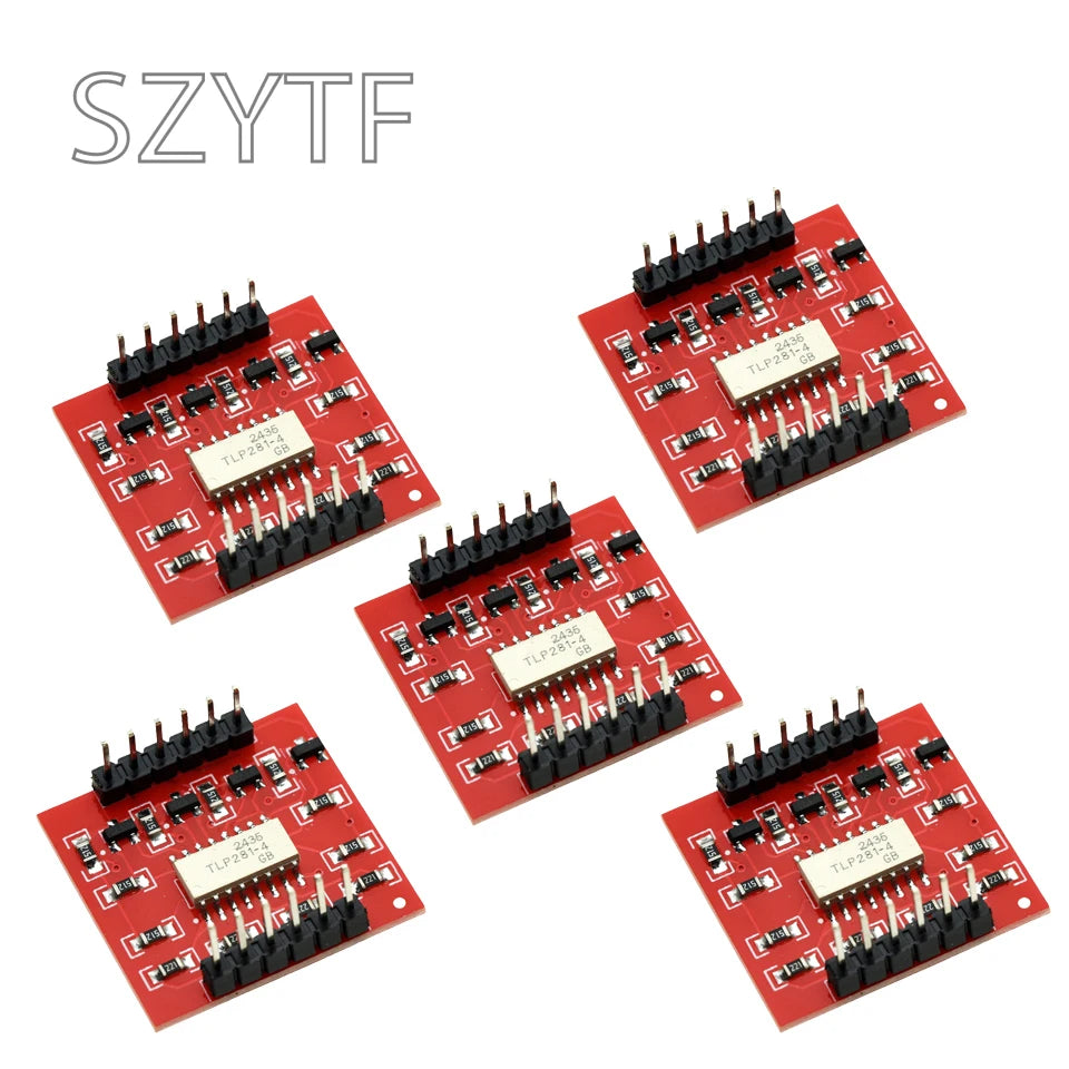 1-10PCS TLP281 4-Channel Opto-isolator IC Module For Arduino Expansion Board High And Low Level Optocoupler Isolation 4 Channel