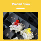 Gateron Pro 3.0 V3 Switch 3pin RGB Linear Tactile Red White Yellow Silver Brown Black Switch For Mechanical Keyboard Pre Lubed