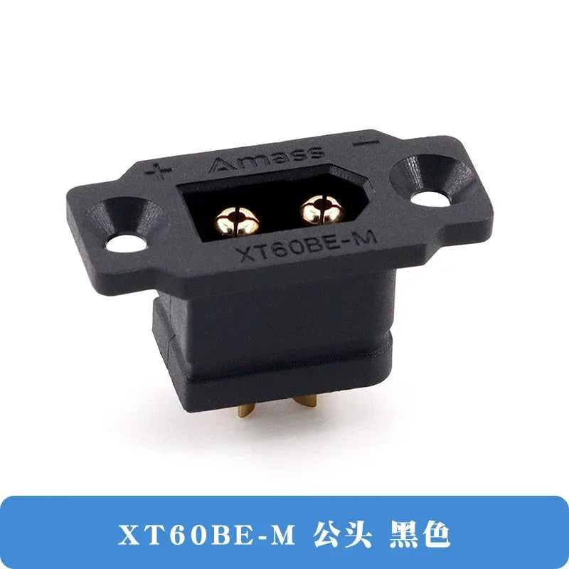 Original Amass XT60BE-M  Male XT60BE XT60 XT60H Bullet Connector Wire Cable Plug For RC FPV Charger Battery Motor ESC