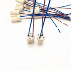 4pcs G9 Light Socket Halogen CFL LED Lamp Bulb Base Holder Fixture with 10CM wire CE VDE