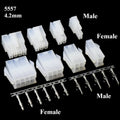 4.2mm/ batch 5557 / 5559 automobile harness connector 2-18/24 pin male and female terminal plug kit computer power cable