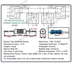 100 Pcs CAN bus terminating resistor RS-485 terminating resistor 1/4W 120 ohms 0.25W 120 ohm RS-485 communication impedance 120R