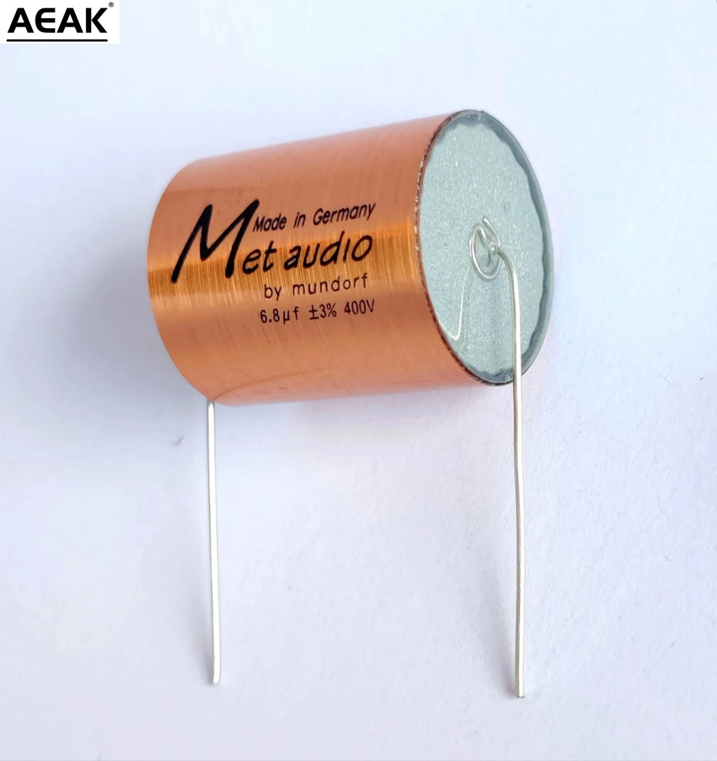 Golden high-quality metallized film power amplifier frequency divider audio capacitor stepless 0.22-22uf MKP capacitor