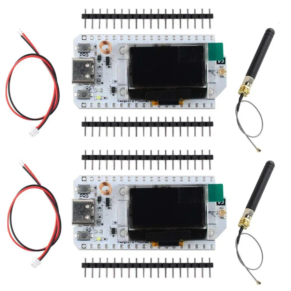 2Pcs Heltec WiFi LoRa 32 V3 ESP32-S3 SX1262 Meshtastic MeshCore LoRaWAN Development Board Bluetooth WiFi