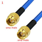 RG405 Coax Cable SMA To SMA Male Female Connector RPSMA To SMA Right Angle Crimp for RG405 High Frequency Test 50ohm Fast Brass