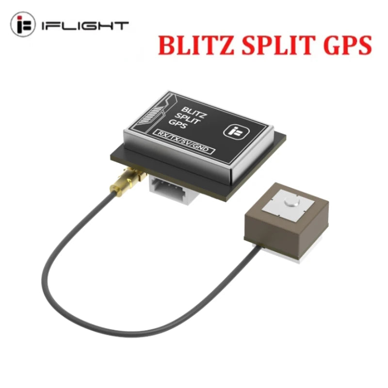 iFlight BLITZ SPLIT GPS Defender25, UBLOX M10, 10Hz, Onboard LNA, 3.3-5.5V, Split Antenna, Built-in Flash for FPV RC Racing