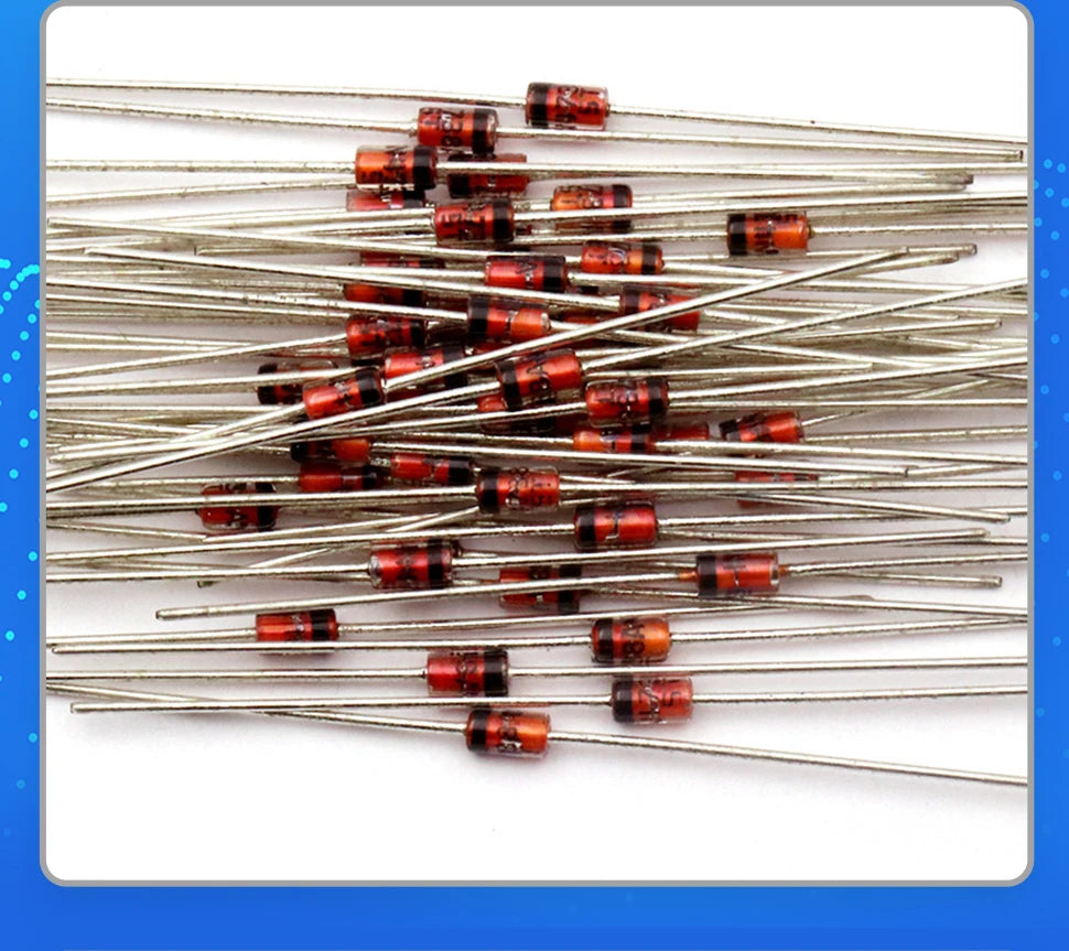 50PCS 1W Zener Diode 1N4727A 3V/ 1N4728A 3.3V/ 1N4729A/3.6V 1N4730A/3.9V 1N4731A/4.3V 1N4732A/4.7V 1N4733A/5.1V 1N4734A/5.6V