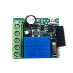 QIACHIP 433MHz Wireless Remote Control Switch Dry Contacts RF Relay Module DC 5V 12V 24V 48V 60V Remote Controls Gate Door Light