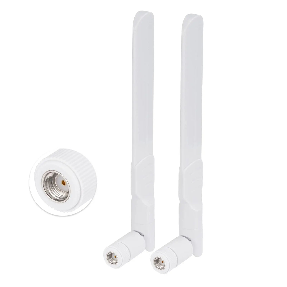 2 X 8dBi Dual Band 2.4GHz 5.8GHz Antenna RP-SMA Male + 2 X 15CM SMA Male to I-P-E-X-MHF4 Pigtail Cable for M.2 NGFF WiFi WLAN Ca