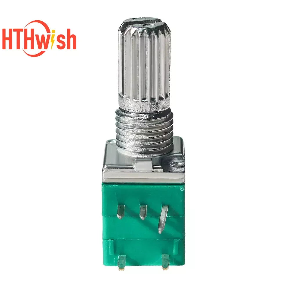 New 5PCS Volume Potentiometer Industrial Switches 5Pin 5K 10K 20K 50K 100K Switch Audio Shaft 15mm Amplifier Sealing RK097G