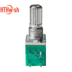New 5PCS Volume Potentiometer Industrial Switches 5Pin 5K 10K 20K 50K 100K Switch Audio Shaft 15mm Amplifier Sealing RK097G