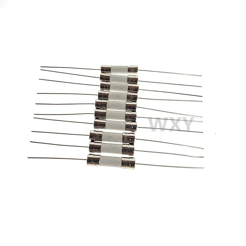 10PCS 5*20mm Ceramic Fuse Tube Fast Blow with Pin Slow Blow 250V Multiple Amp Ratings 0.5A 1A 2A 3A 4A 5A 6.3A 10A 15A 20A 25A