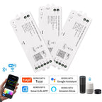 Tuya Wifi LED SPI RGBIC RGBWIC Controller WS2811 WS2812B SK6812 Addressable LED Strip Light Voice Control Alexa Google 5-24V