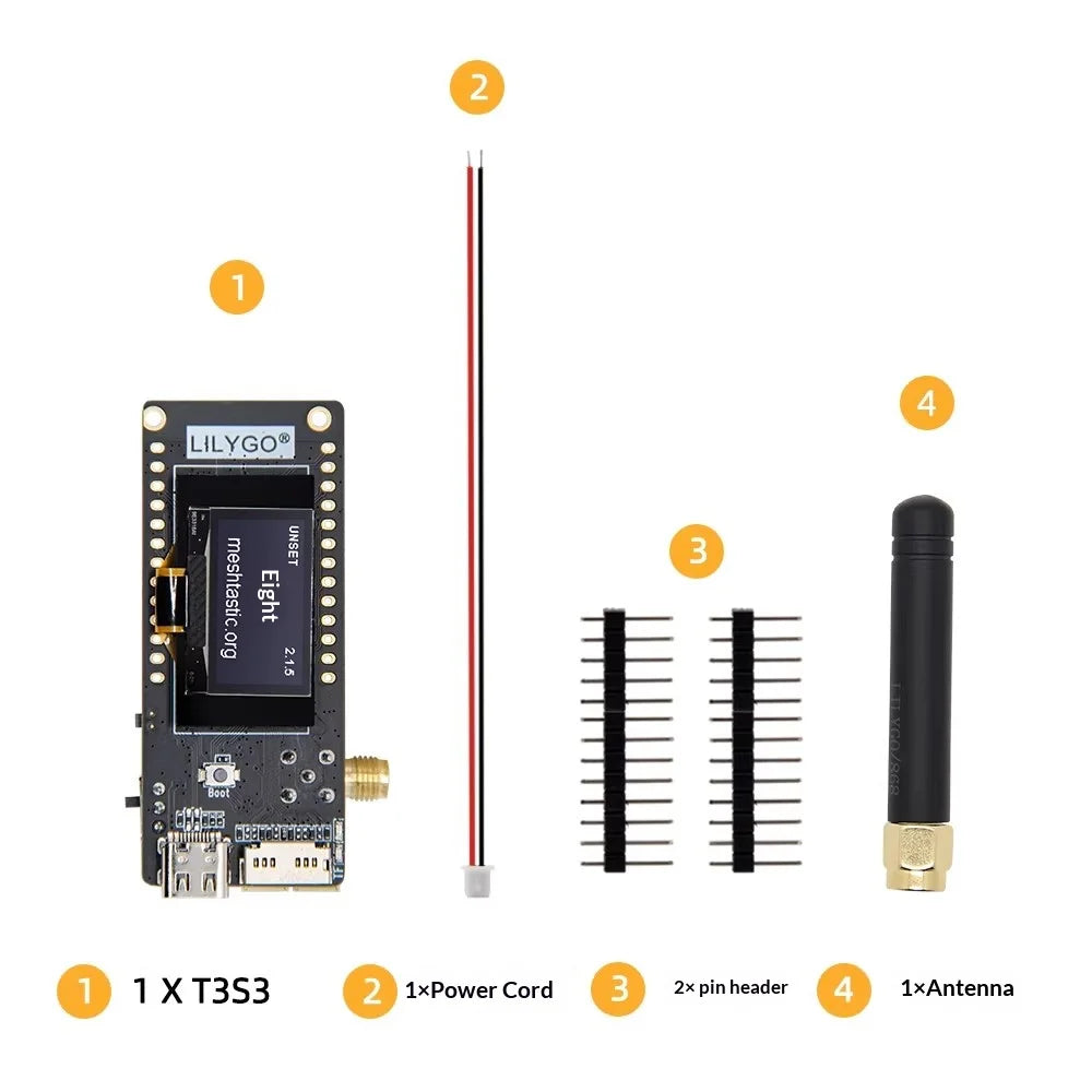 LILYGO® T3S3 V1.2 ESP32-S3 LoRa 2.4G SX1280 OLED Development Board Display Module