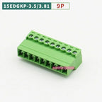 5/10PCS Aerial Butt Welding Type 15EDGRK-3.5mm 3.81mm Plug-in Terminal Block 3.5mm 3.81mm Pitch 2/3/4/5/6/7-12P Female Socket