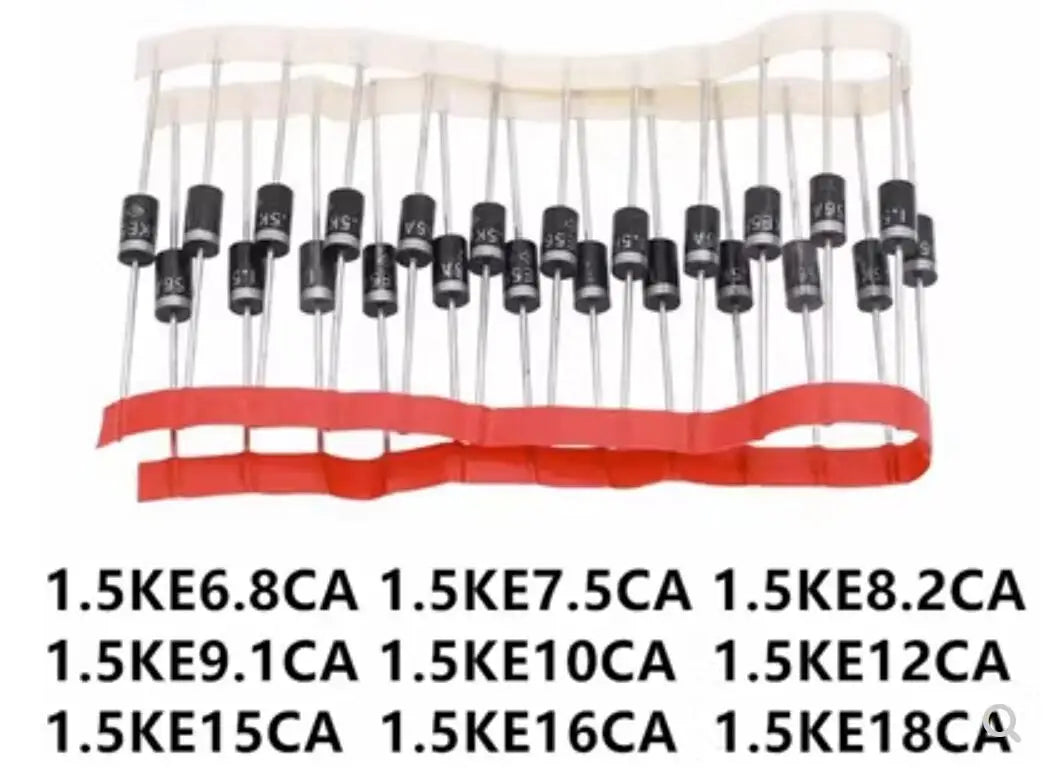 20PCS 1.5KE12CA 1.5KE15CA 1.5KE16CA 1.5KE18CA 1.5KE20CA 1.5KE22CA 1.5KE24CA TVS Diode 1.5KE/12CA/15CA/16CA/18CA/20CA/22CA/24CA