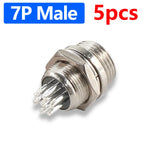 Connector GX12 small metal aviation socket 2/3/4/5/6/7pin electric cable terminal fixed type and butt mobile type Female&male