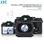 JJC 3X LCD Viewfinder Camera Extender Eyecup Eyepiece Collapsible Fit 3.0' Screen for Nikon Z30 Sony ZV-1 RX100 Fuji X-T30 III