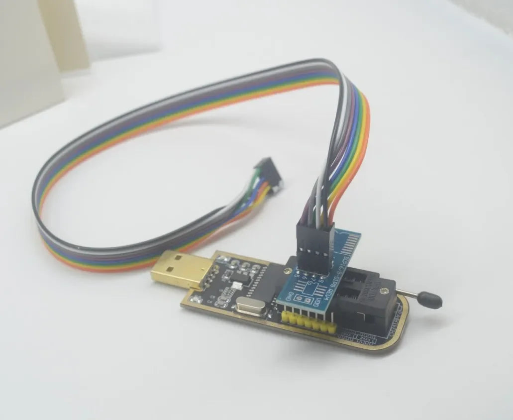 1PCS  CH341A CH341B 24 25 Series EEPROM Flash BIOS USB Programmer Module SOIC8 SOP8 Test Clip For EEPROM 93CXX / 25CXX / 24CXX