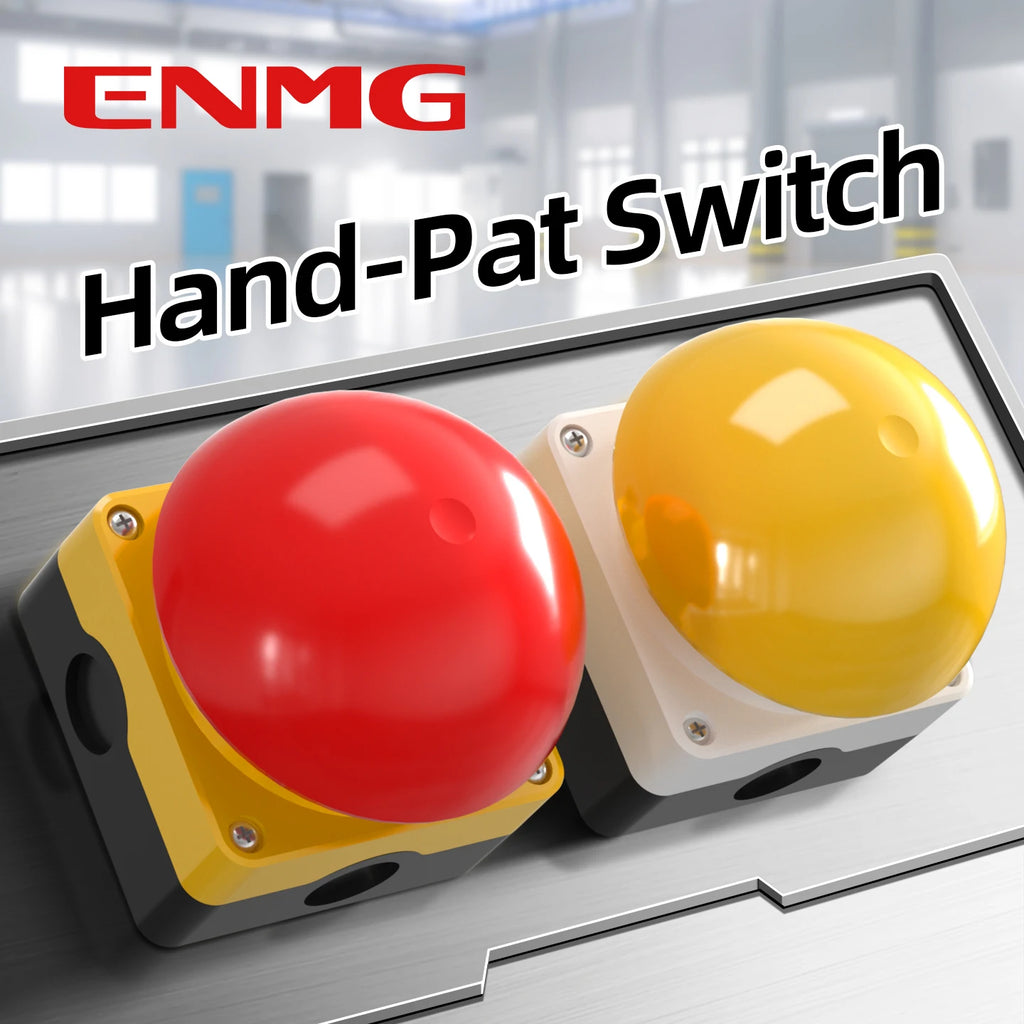 ENMG Big Mushroom Button Switch EFAK IP65 Foot Pedal Hand Tap Self-Resetting Waterproof Dustproof Emergency Stop Switch Locking