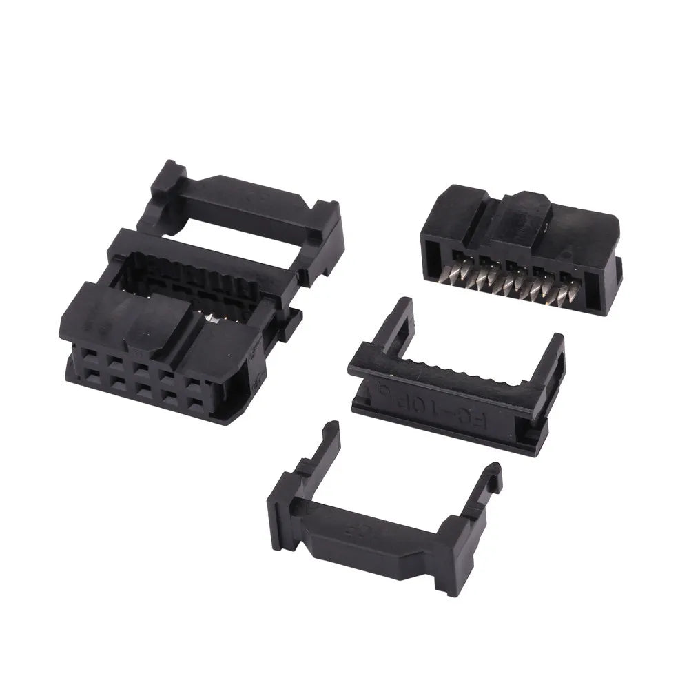 2.54MM Pitch 6 Position 8 10 14 16 18 20 24 26 30 34 40 Pin Female IDC Socket IDC Connector Ribbon Cable DC3 Header Male Socket