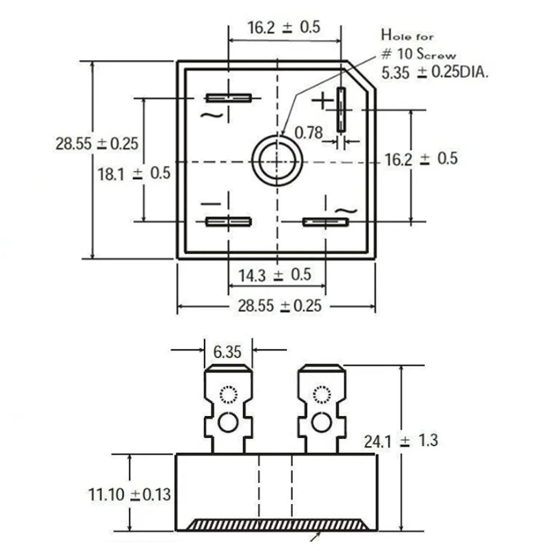 KBPC1510 KBPC2510 KBPC3510 KBPC5010 15A 25A 35A 50A 1000V Diode Bridge Rectifier kbpc5010