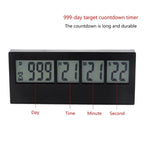 Days Countdown Clock LCD Digital Screen Kitchen Timer Event Reminder for Wedding Retirement Lab Cooking Kitchen