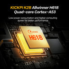 KICKPI K2B 4GB DDR 32GB EMMC H618 SBC, Quad-Core Cortex-A53, Mali-G31 MP2, 4K HDMI, Gigabit Ethernet, WiFi 5, BT