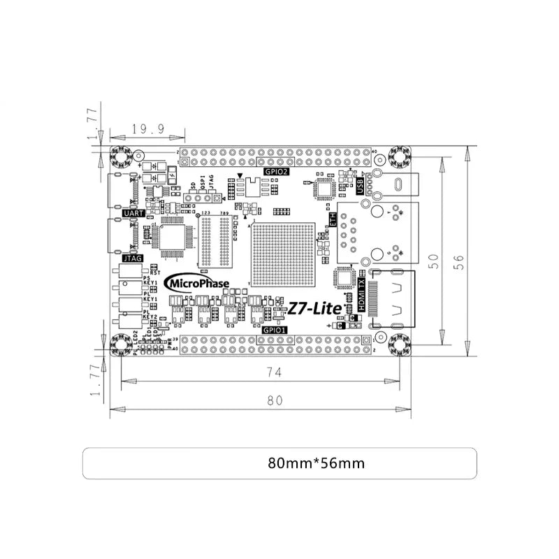 AvaCoreZ7-Lite FPGA Core Board - Xilinx ZYNQ 7000 (7010/7020) Series With ARM Processor For Industrial Embedded Development