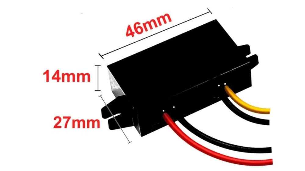 12V to 5V 3A15W DC DC Step Down Buck Converter Power Supply Module Type-C Adapter Male Female Micro USB Mini USB for Car ROHS CE