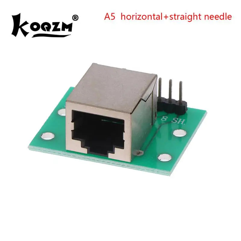 1Pcs RJ45 Adapter Board To XH2.54 Modular Ethernet Connector Adapter Network Interface + Breakout Board + Pin Header