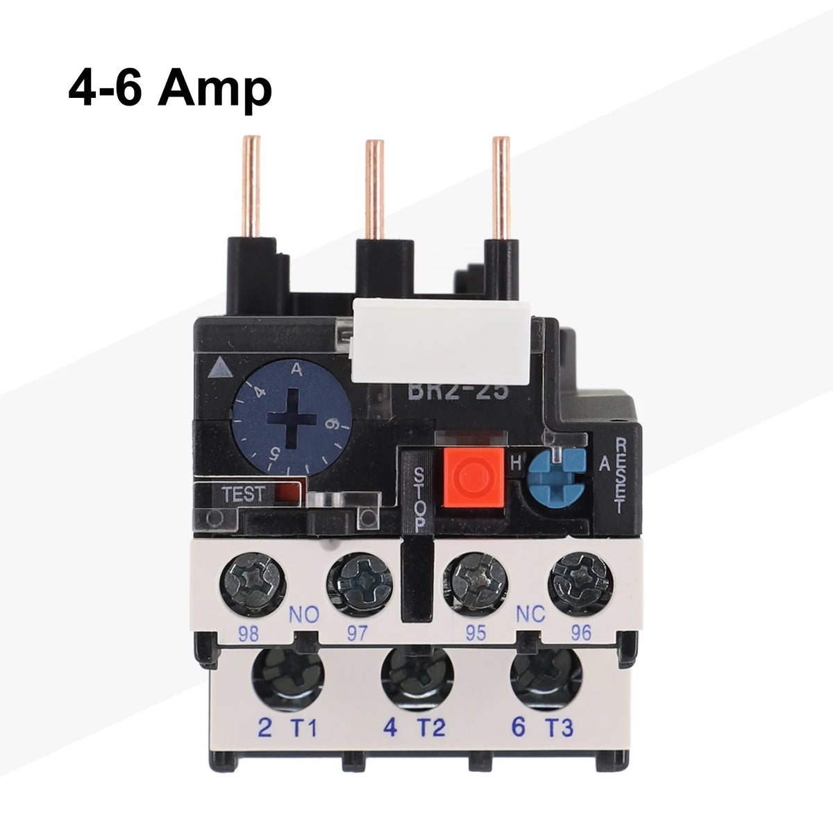 Thermal Overload Motor Relay 3 Phase AC 50Hz/60Hz FR NR2-25 IP20 Plug-in With Indicator Light For CJX2 Series Contactors