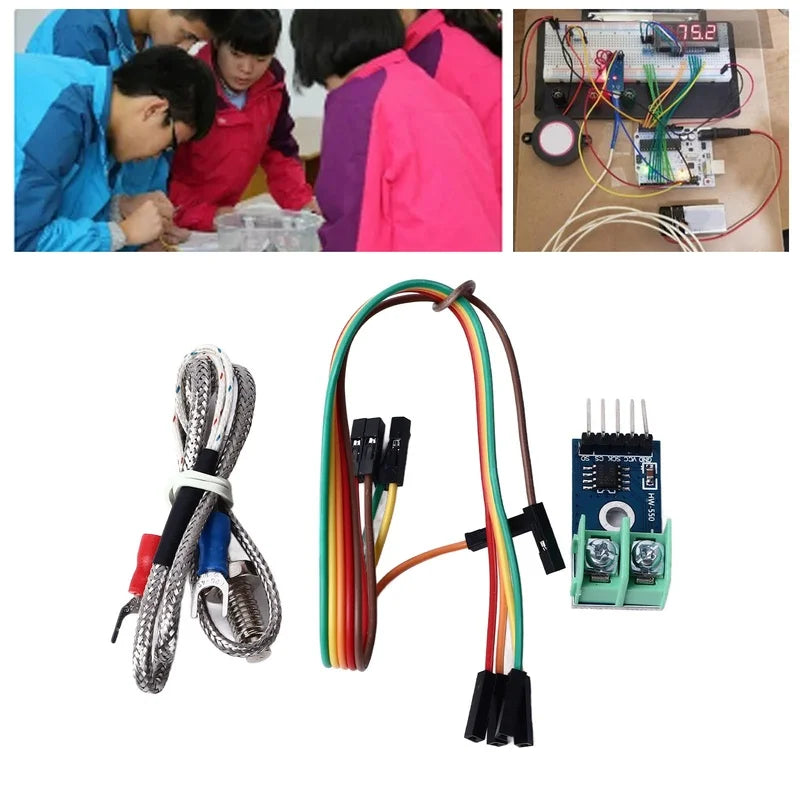 MAX6675 Type Thermocouple and Module Multifunctional K Type Thermocouple Temperature Sensor Set